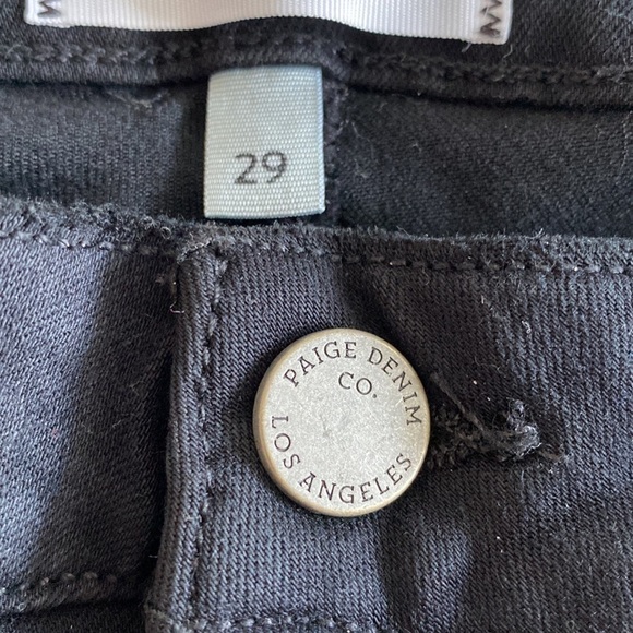 PAIGE Verdugo 5 pocket classic ankle distressed  jeans black NWT Size 29
C - Picture 8 of 16